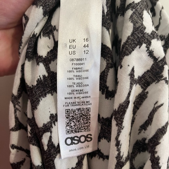 ASOS Black and White Print Skirt - Picture 4 of 4